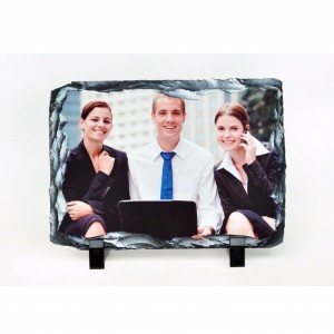 Mitte Rectangle Sublimation Blank Slate Rock-Foto als Customized Geschenk