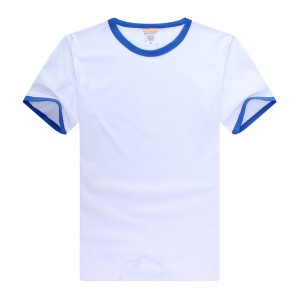 camiseta rodada personalizado cores do pescoço de algodão penteado para homens CT-M1