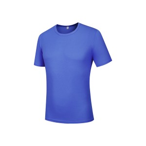 Men blank tshirt polyester round neck quick drying t shirts 7009