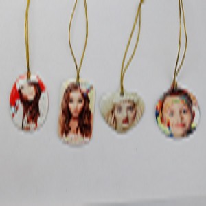 Colorking Heat Transfer Printing Pendent Blank Ceramic Holy Ceramic Pendant