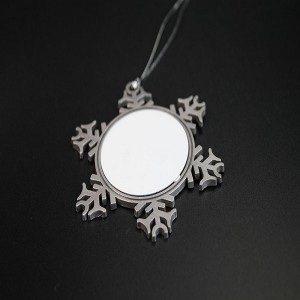 Wholesale High Quality Metal Snowflake Pendant With Logo