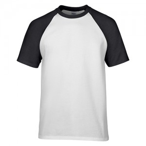 Gildan O-neck  Short Sleeve Cotton Sublimation Printing Heat Transfer Blank Raglan T-shirt G76500 (Green)