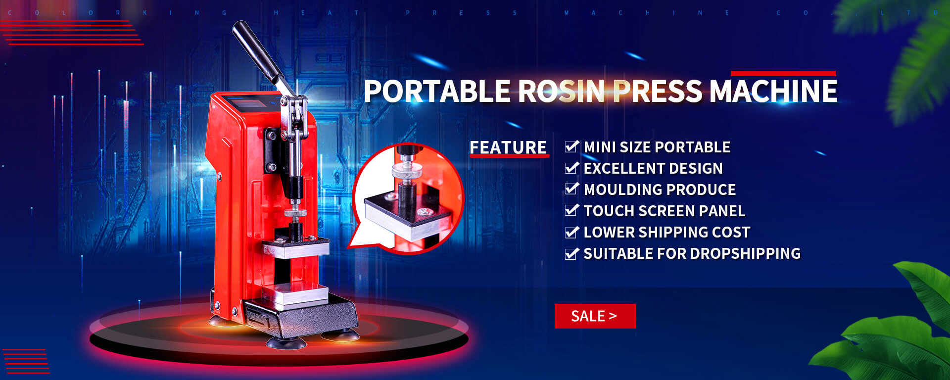 Colorking Mini Portable Rosin Press 