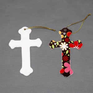 Colorking Heat Transfer Printing Holy Cross Pendant Sublimasi Independen Kudus