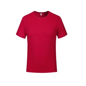 速乾性のTシャツ7009を印刷ラウンドネック色のカスタムTシャツポリエステル
