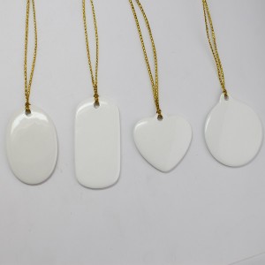 Colorking Heat Transfer Printing Pendent Blank Ceramic Holy Ceramic Pendant