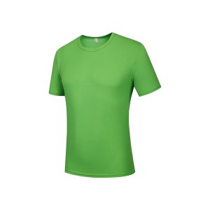 Men blank tshirt polyester round neck quick drying t shirts 7009