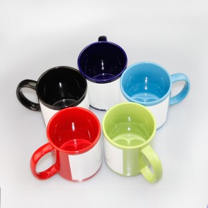 11oz Best Sublimation Ceramic Black Mug with Patch