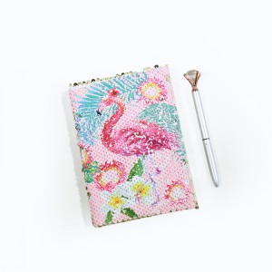 Notebook Personalizado Diary Book Inspirado Jornal Lantejoula Notebook