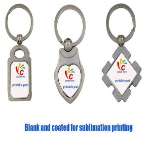 Kustom Kualitas Tinggi Murah Promosi Logam Logo Chains Keychain Key