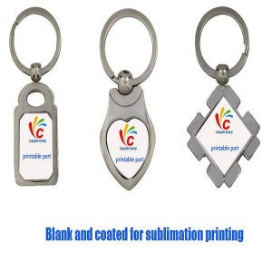 Custom berkualiti tinggi promosi Murah Metal Logo Rangkaian Keychain Key