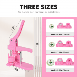 coButton Making Machine 3in1 with 25mm 32mm 58mm Moulds fit for DIY Solution