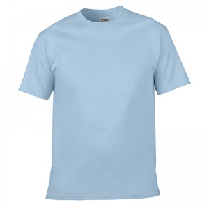 Gildan Sublimation Printing Heat Transfer Blanks Cotton Custom T-shirt G63000 (Light Blue)