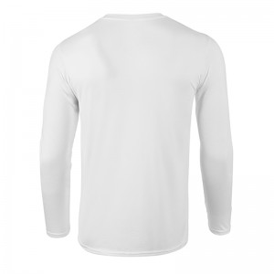 Gildan O-neck  Long Sleeve 180G Cotton Sublimation Printing Heat Transfer Blank T-shirt G76400 (White)