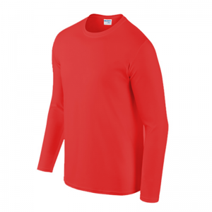 Gildan O-neck  Long Sleeve 180G Cotton Sublimation Printing Heat Transfer Blank T-shirt G76400 (Red)