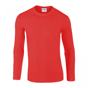 Gildan O-neck  Long Sleeve 180G Cotton Sublimation Printing Heat Transfer Blank T-shirt G76400 (Red)