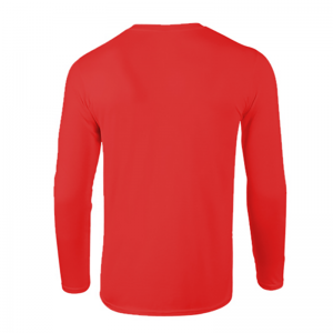 Gildan O-neck  Long Sleeve 180G Cotton Sublimation Printing Heat Transfer Blank T-shirt G76400 (Red)