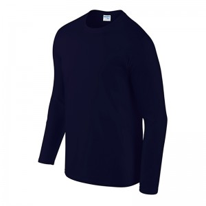 Gildan O-neck  Long Sleeve 180G Cotton Sublimation Printing Heat Transfer Blank T-shirt G76400 (Dark Blue)
