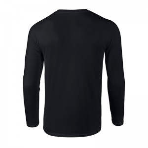 Gildan O-neck  Long Sleeve 180G Sublimation Printing Heat Transfer Blank Cotton T-shirt G76400 (Black)